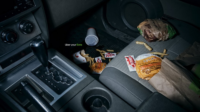 優(yōu)步你的食物平面廣告