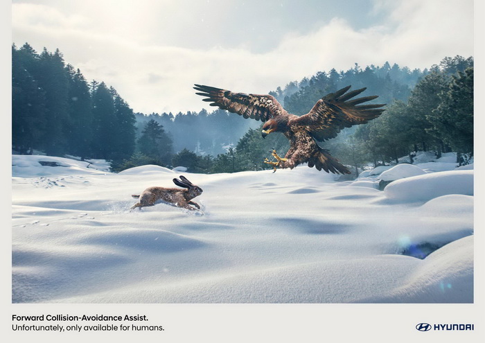 現(xiàn)代汽車平面廣告